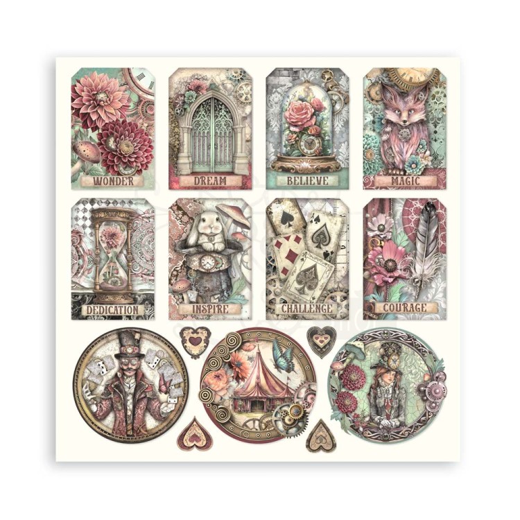 Zestaw papierów jednostronnych do scrapbookingu 20x20 Master of Magic SBBSXB09 Stamperia