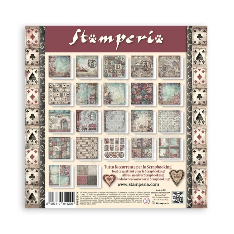 Zestaw papierów jednostronnych do scrapbookingu 20x20 Master of Magic SBBSXB09 Stamperia