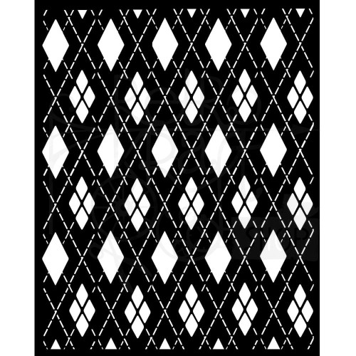 Szablon maska 20x25cm Master of Magic Tło w romby KSTD176 Stamperia