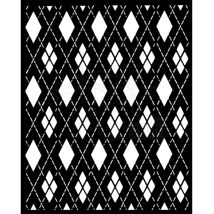 Szablon maska 20x25cm Master of Magic Tło w romby KSTD176 Stamperia