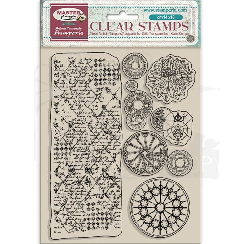 Stempel akrylowy 14x18cm Master of Magic Wzory WTK212 Stamperia