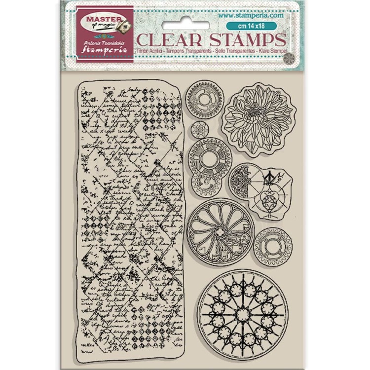 Stempel akrylowy 14x18cm Master of Magic Wzory WTK212 Stamperia