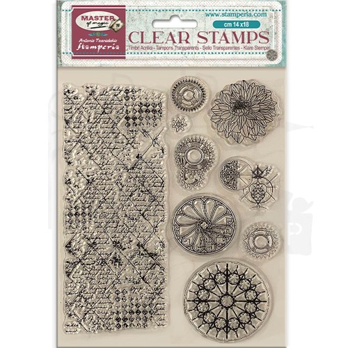 Stempel akrylowy 14x18cm Master of Magic Wzory WTK212 Stamperia