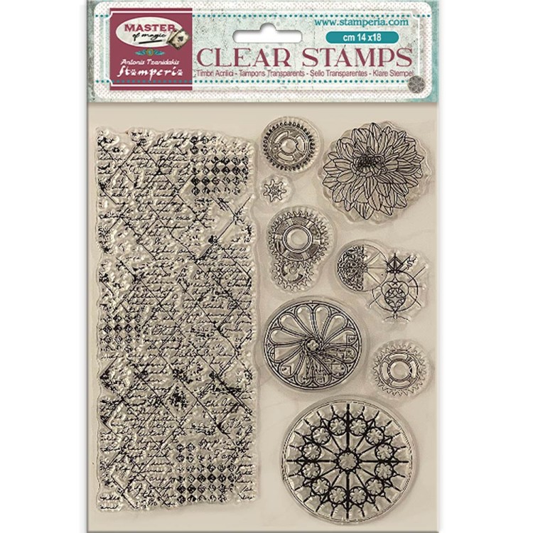 Stempel akrylowy 14x18cm Master of Magic Wzory WTK212 Stamperia
