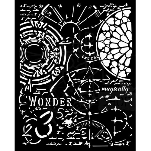 Szablon maska 20x25cm Master of Magic Gotyk KSTD175 Stamperia