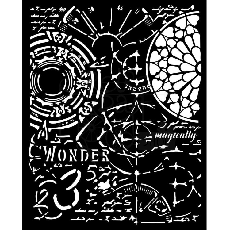 Szablon maska 20x25cm Master of Magic Gotyk KSTD175 Stamperia