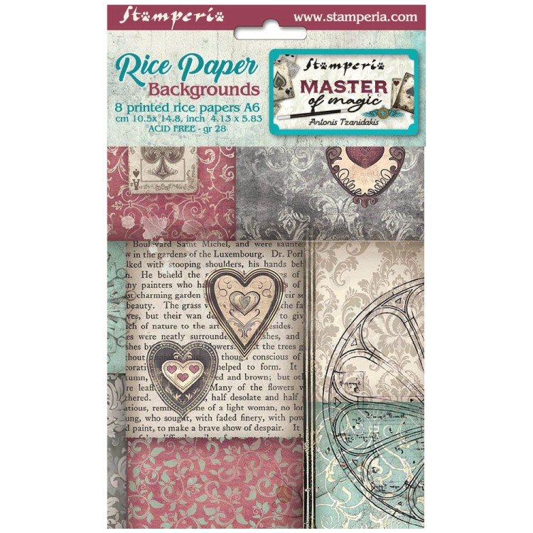 Papier ryżowy A6 Master of Magic Tła DFSAK6037 Stamperia