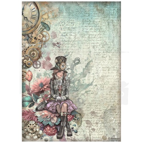Papier ryżowy do decoupage A4 Master of Magic Lady DFSA41009 Stamperia