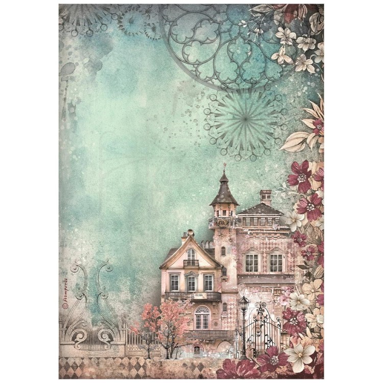 Papier ryżowy do decoupage A4 Master of Magic Dom DFSA41008 Stamperia