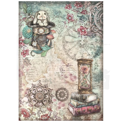 Papier ryżowy do decoupage A4 Master of Magic Królik DFSA41007 Stamperia