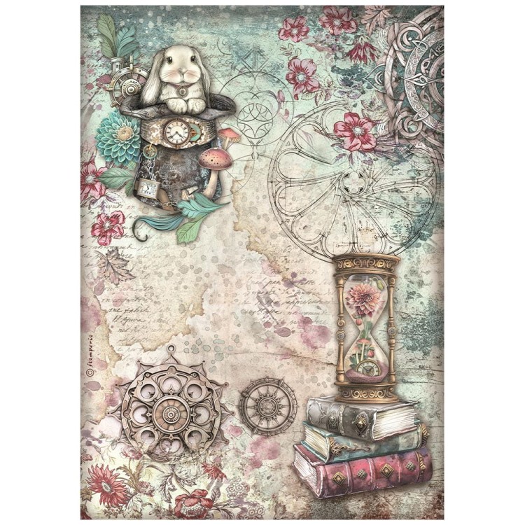 Papier ryżowy do decoupage A4 Master of Magic Królik DFSA41007 Stamperia