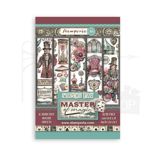 Papier washi A5 Master of Magic 8 szt SBW16 Stamperia