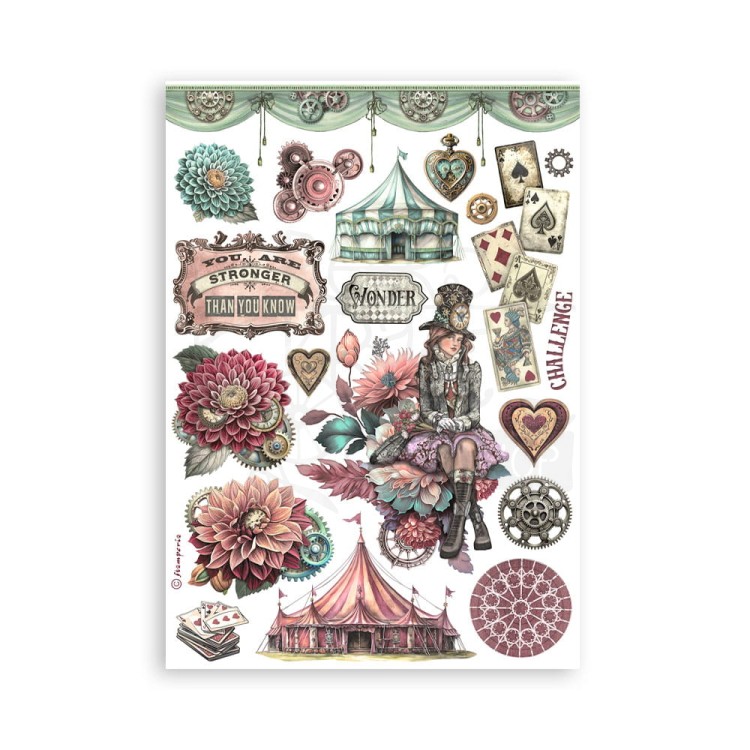 Papier washi A5 Master of Magic 8 szt SBW16 Stamperia