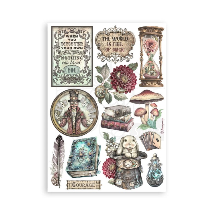 Papier washi A5 Master of Magic 8 szt SBW16 Stamperia