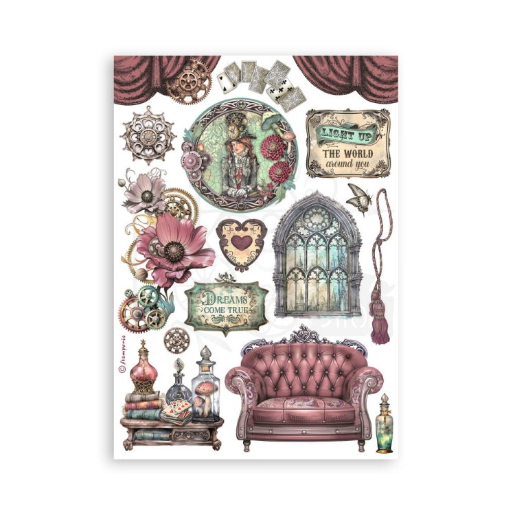 Papier washi A5 Master of Magic 8 szt SBW16 Stamperia