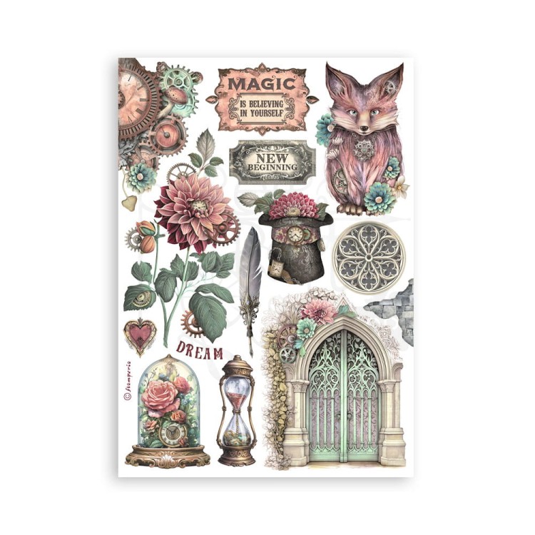 Papier washi A5 Master of Magic 8 szt SBW16 Stamperia