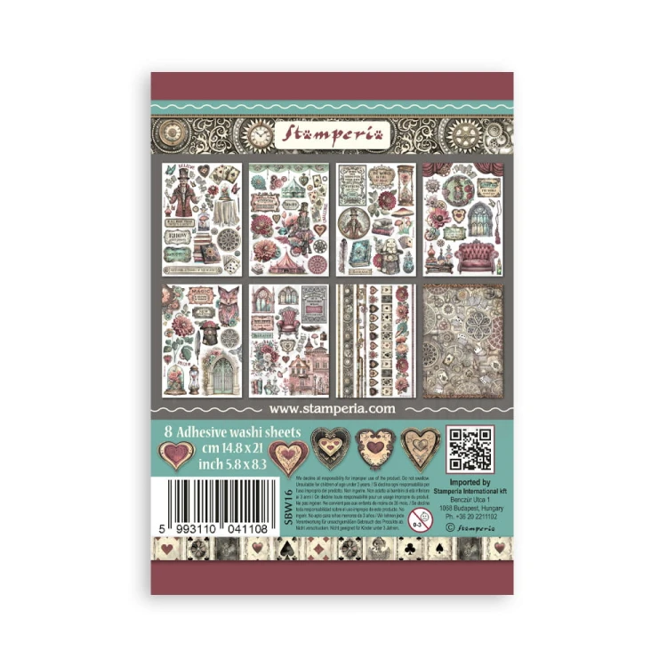 Papier washi A5 Master of Magic 8 szt SBW16 Stamperia