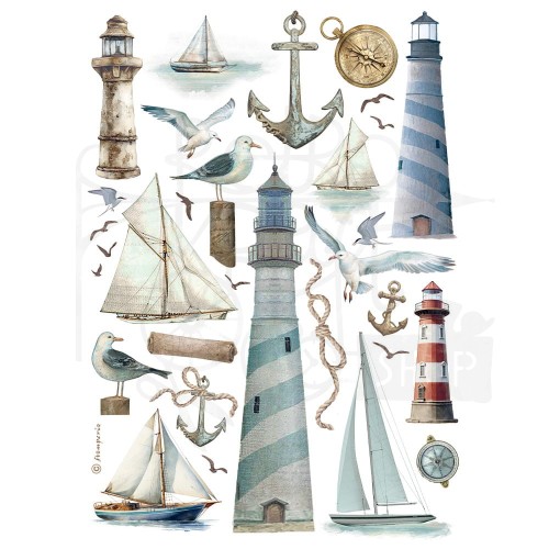Papier ryżowy do decoupage A4 Best Sellers Latarnia DFSA4997 Stamperia