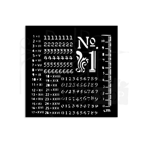 Szablon maska 12x12cm Best Sellers Numerki KSTDS22 Stamperia