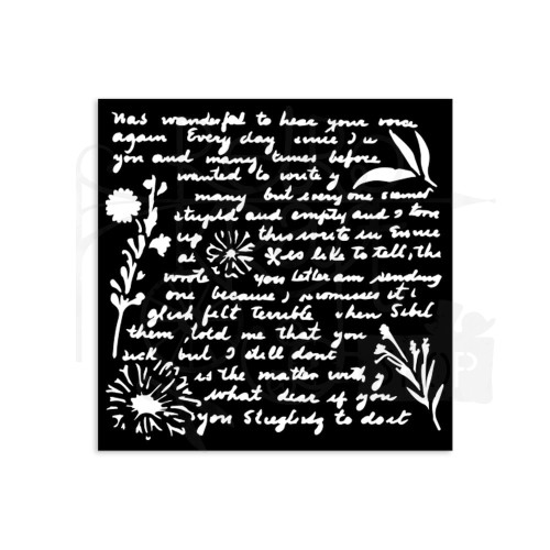 Szablon maska 12x12cm Best Sellers Pismo KSTDS20 Stamperia