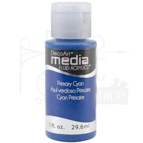 Fluid Acrylics płynny pigment polimerowo - akrylowyry Cyan DMFA27 DecoArt