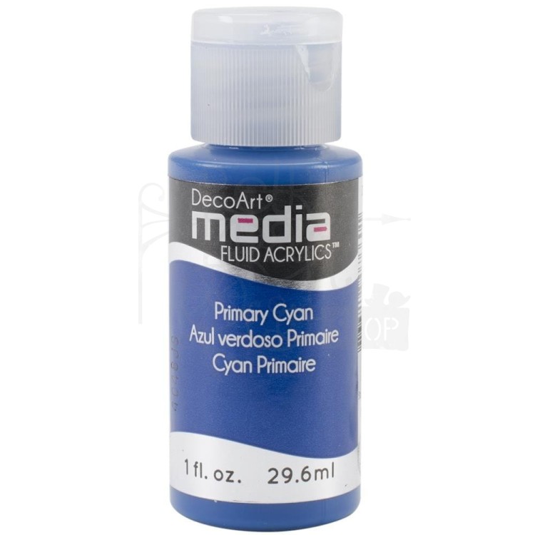 Fluid Acrylics płynny pigment polimerowo - akrylowyry Cyan DMFA27 DecoArt