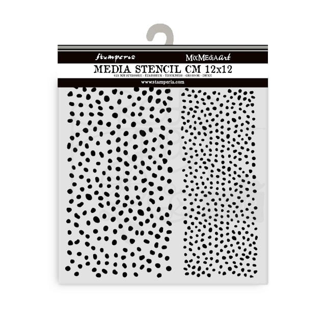 Szablon maska 12x12cm Best Sellers Kropkowane tła KSTDS17 Stamperia