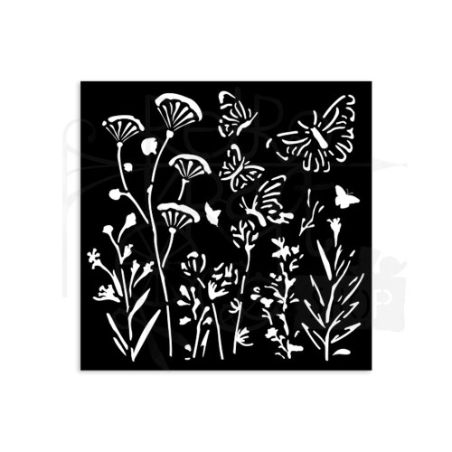 Szablon maska 12x12cm Best Sellers Łączka mała KSTDS16 Stamperia