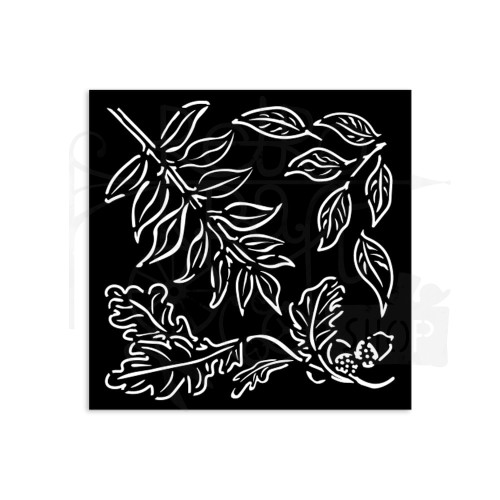 Szablon maska 12x12cm Best Sellers Liście drzew KSTDS15 Stamperia