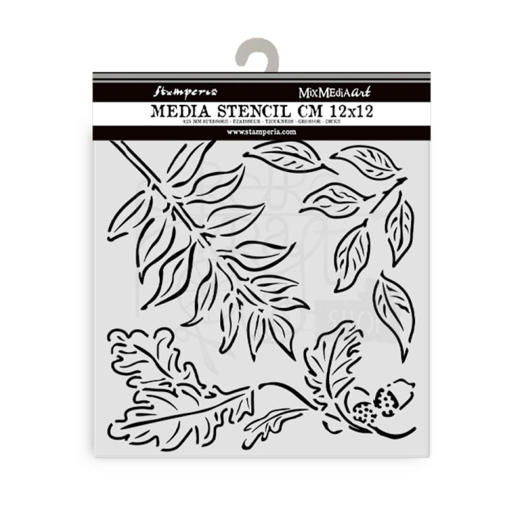 Szablon maska 12x12cm Best Sellers Liście drzew KSTDS15 Stamperia