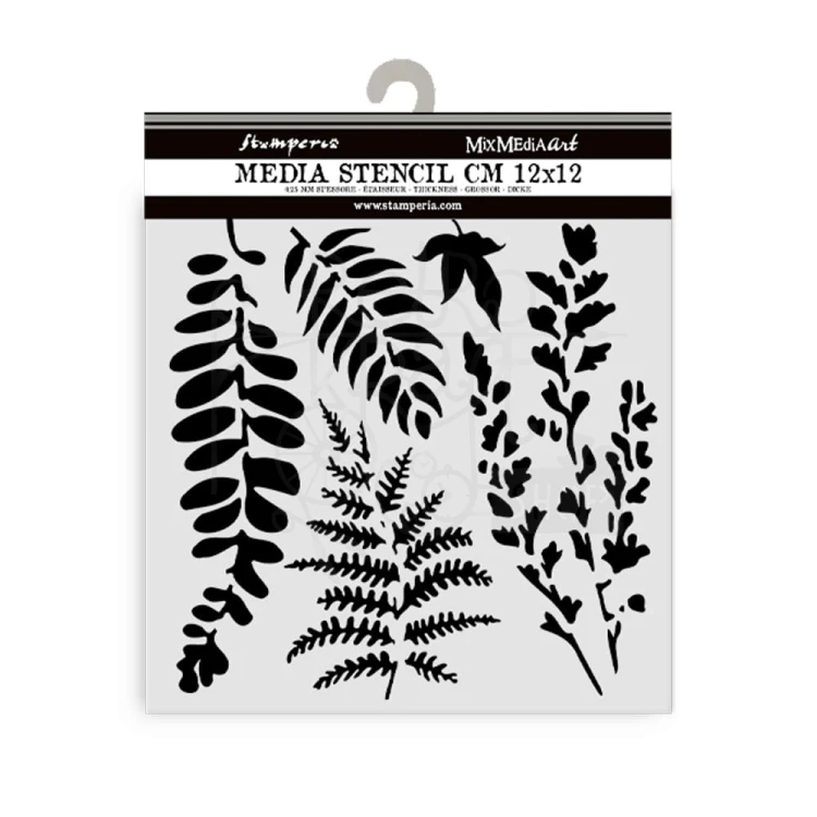 Szablon maska 12x12cm Best Sellers Liście paproć i inne KSTDS14 Stamperia