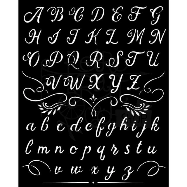 Szablon maska 20x25cm Alfabet KSTD060 Stamperia