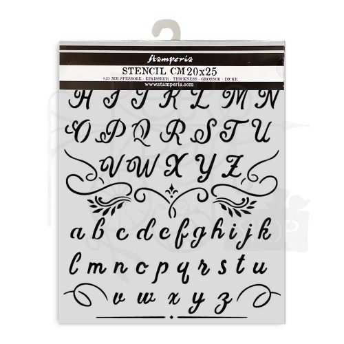Szablon maska 20x25cm Alfabet KSTD060 Stamperia