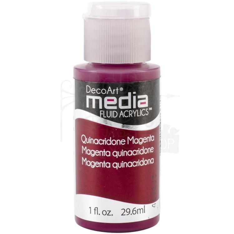 Fluid Acrylics płynny pigment polimerowo - akrylowy Quinacridone Magenta DMFA35 DecoArt