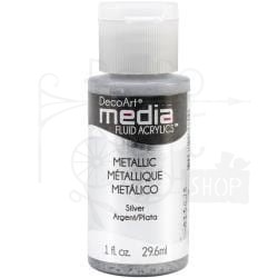 Fluid Acrylics płynny pigment polimerowo - akrylowy Silver DMFA48 DecoArt
