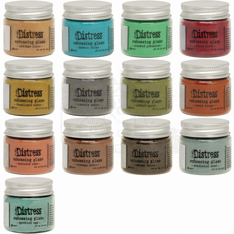 Puder do embossingu przezroczysty Glaze Hickory Smoke Tim Holtz