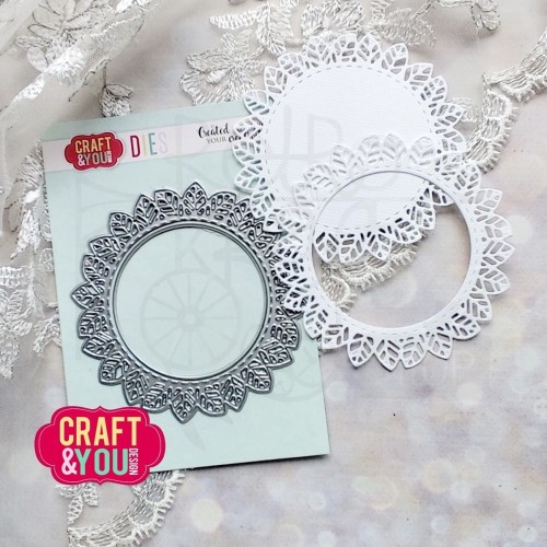 Wykrojnik Serwetka z listkami CW339 Craft&amp;You Design
