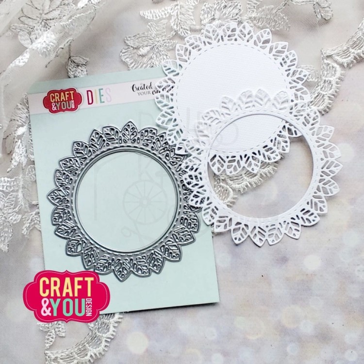 Wykrojnik Serwetka z listkami CW339 Craft&amp;You Design