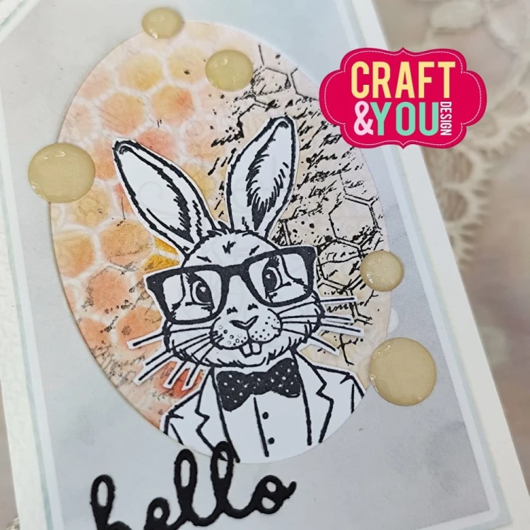Stempel akrylowy Plaster miodu CS047 Craft&amp;You Design