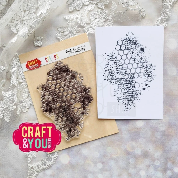 Stempel akrylowy Plaster miodu CS047 Craft&amp;You Design