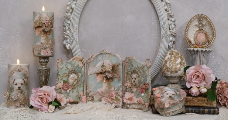 Papier ryżowy do decoupage 24x33 Dream in Turqoise 4 LBD413 LaBlanche