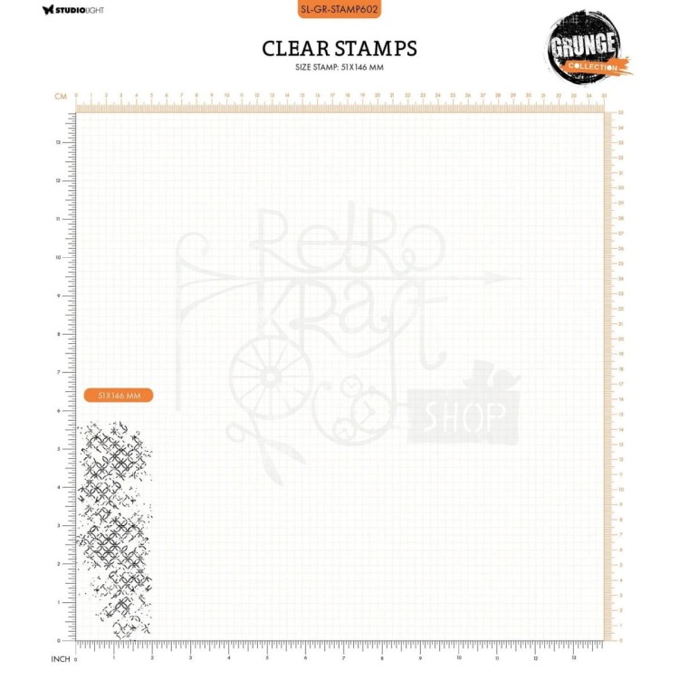 Stempel akrylowy Grunge Collection - Botanical Pattern SL-GR-STAMP602 Studio Light