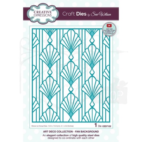 Wykrojnik Art Deco - Fan Background CED7152 Creative Expressions