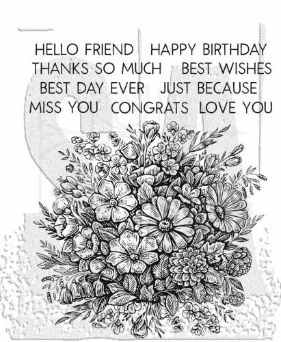 Stempel gumowy kauczukowy Floristry 11 elementów CMS485 Tim Holtz Stampers Anonymous