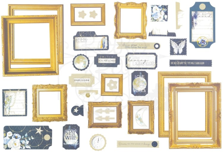 Ozdoby papierowe Die-cuts Starlight Dreams Collection - Elements 89szt DSD-30693 49 and Market