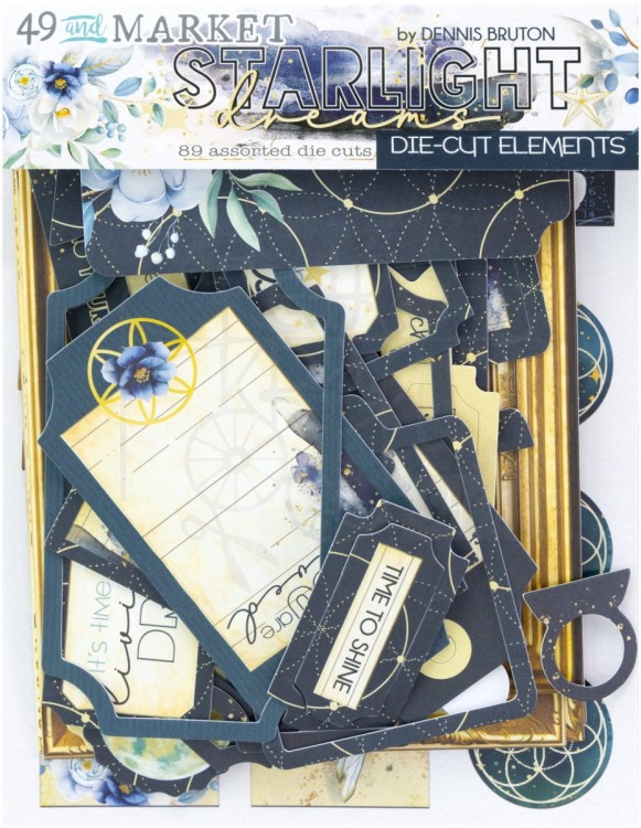 Ozdoby papierowe Die-cuts Starlight Dreams Collection - Elements 89szt DSD-30693 49 and Market