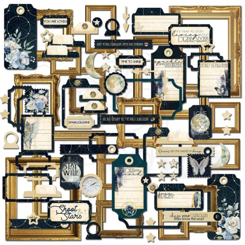 Ozdoby papierowe Die-cuts Starlight Dreams Collection - Elements 89szt DSD-30693 49 and Market