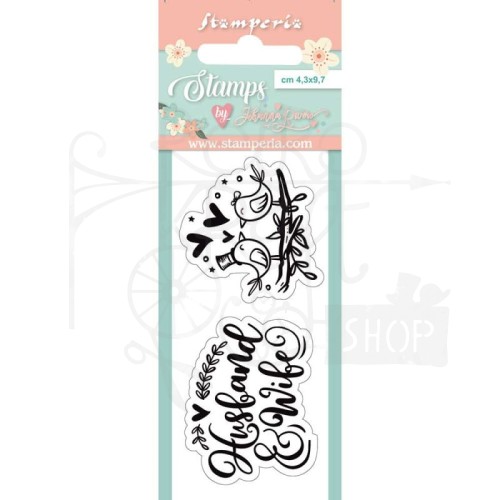 Stempel akrylowy 4.3x9.7cm Ptaszki WTKJR30 Stamperia