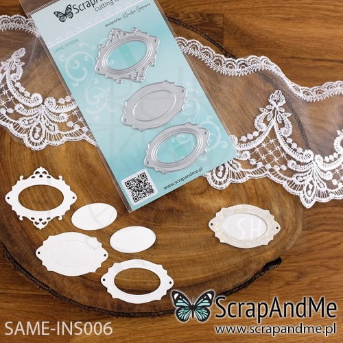 Wykrojnik Ramki owalne SAME-INS006 - ScrapAndMe