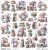 Papier 30x30 elementy do wycięcia Gnomes 4 - ScrapAndMe